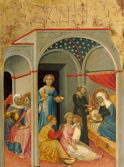 La Natividad de la Virgen, c. 1400-1405 de Andrea di Bartolo