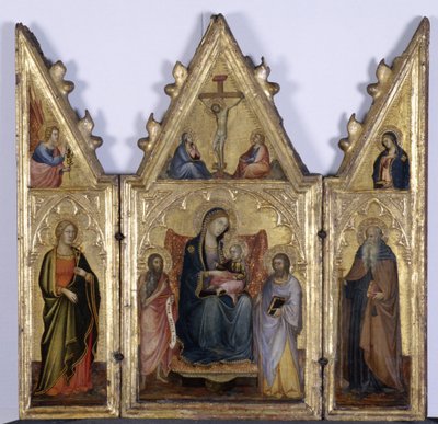 Tríptico con Madonna y Niño, c.1400 de Andrea di Bartolo