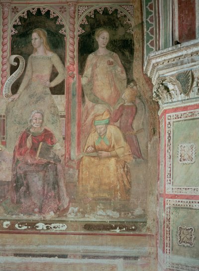 La Iglesia Militante y Triunfante, en la Capilla Española, (detalle) de Andrea di Bonaiuto (fl.1343 77)
