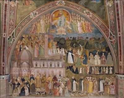 El camino de la verdad, la Iglesia militante y triunfante de Andrea di Bonaiuto (fl.1343 77)