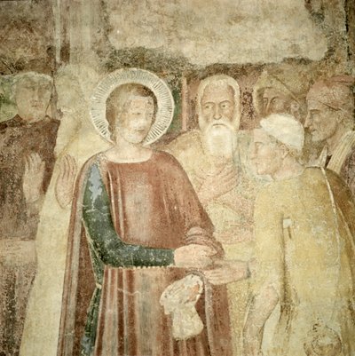 (detalle) de San Ranieri en Tierra Santa, mediados del siglo XIV de Andrea di Bonaiuto