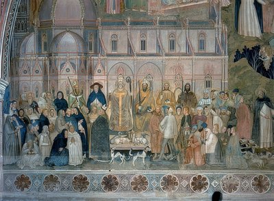 Triunfo de los monjes dominicos. Ca. 1367-1369 de Andrea di Bonaiuto