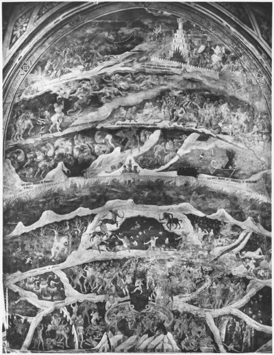 Infierno, de La Divina Comedia (Inferno) por Dante Alighieri (1265-1321) de Andrea di Cione Orcagna
