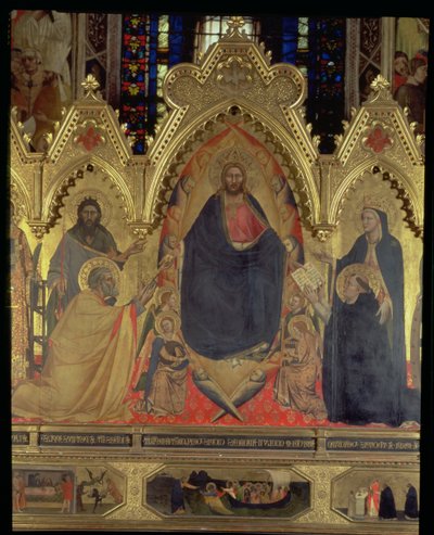 El Retablo Strozzi, 1357 (detalle) de Andrea di Cione Orcagna