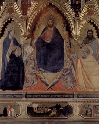 El Retablo Strozzi, 1357 (detalle) de Andrea di Cione Orcagna