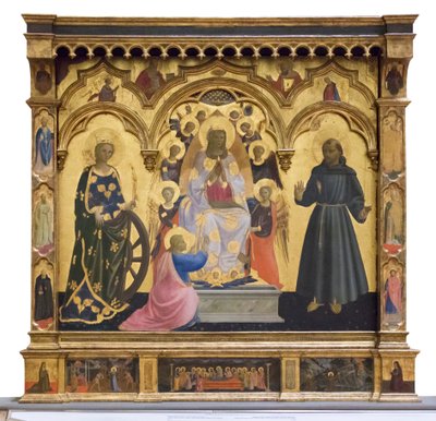 Virgen de la Cintola con santa Catalina y Francisco de Andrea di Giusto Manzini