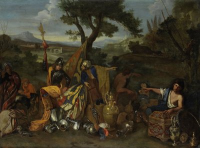 Los vendedores ambulantes, 1635-50 de Andrea di Leone