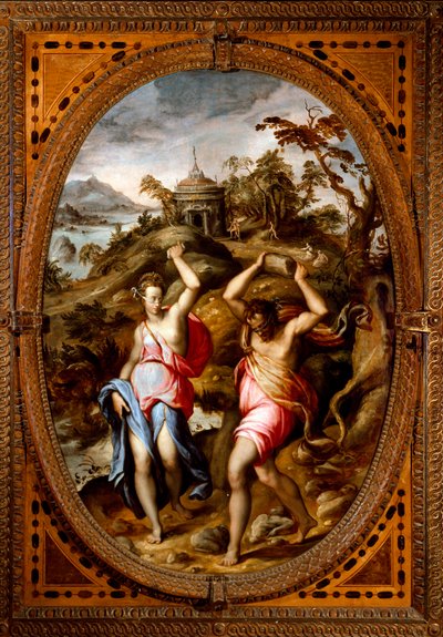 Deucalión y Pirra de Andrea di Mariotto del Minga
