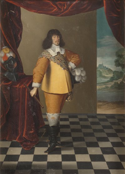 Rey Federico III de Dinamarca y Noruega - Retrato del rey Federico III de Dinamarca y Noruega (1609-1670), por Magerstadt (Magerstaedt, Magerstetten), Andreas (activo 1639-1651). Óleo sobre lienzo. Dimensiones: 55x38 cm. Museo Nacional de Estocolmo de Andreas (active 1639 1651) Magerstadt