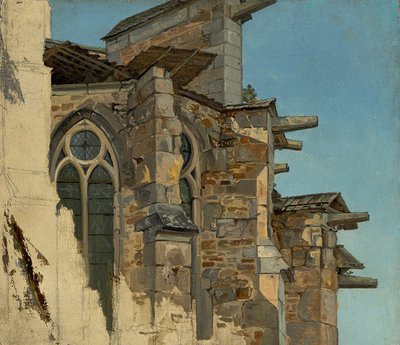 Alemán: La catedral de Altenberg (Estudio) de Andreas Achenbach