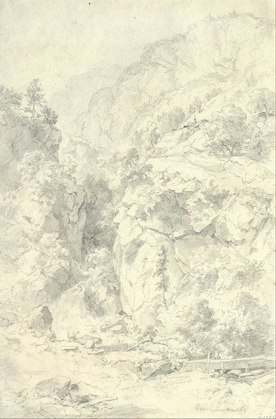 Paisaje Montañoso de Andreas Achenbach