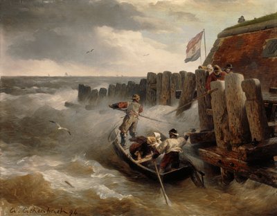 Marina, 1894 de Andreas Achenbach