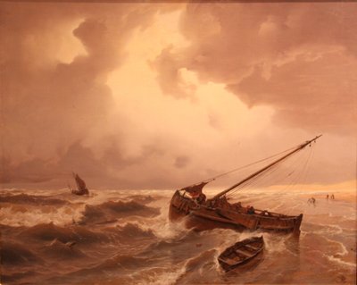 La playa de Scheveningen de Andreas Achenbach