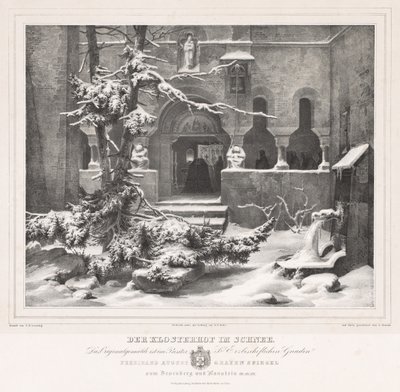 Churchyard with Snow de Andreas Borum