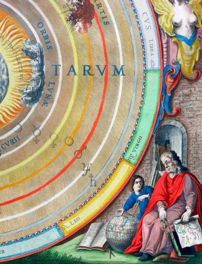 Un astrónomo (detalle) de Andreas Cellarius