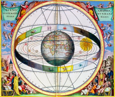 Mapa de constelaciones cristianas, 1660-1661 de Andreas Cellarius