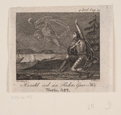 Harald en la tumba de su padre de Andreas Flint