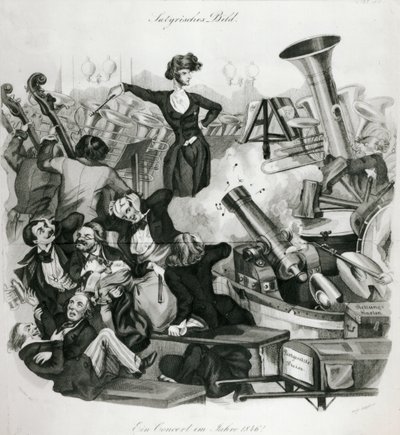 Un concierto de Hector Berlioz (1803-69) en 1846 de Andreas Geiger