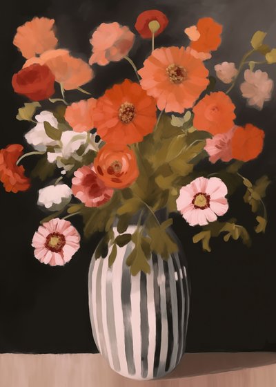 Elegante bodegón floral de Andreas Magnusson