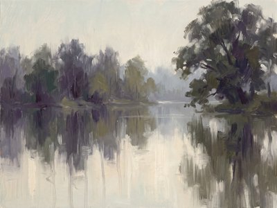 Reflejos brumosos del río de Andreas Magnusson