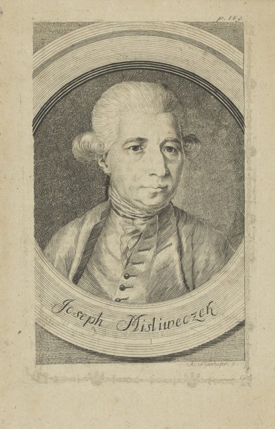 Retrato del compositor Josef Myslivecek de Andreas Niederhofer