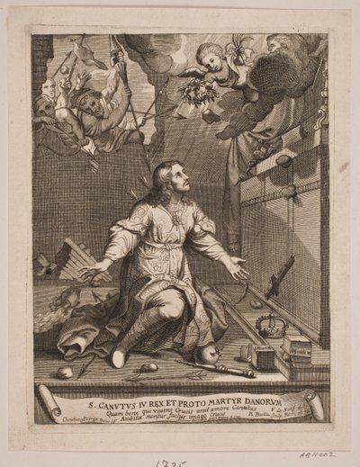 Knud el Santo, sufriendo el martirio de Andreas Reinhardt