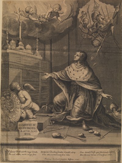 El martirio de San Canuto de Andreas Reinhardt