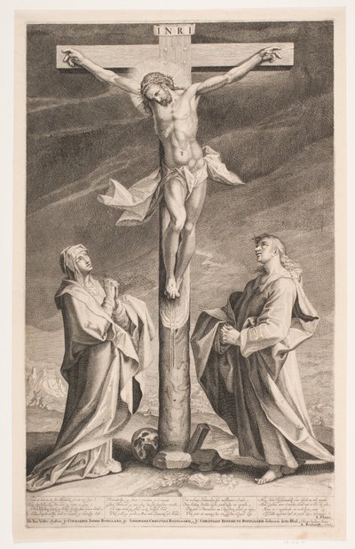 Cristo en la cruz entre María y Juan de Andreas Reinhardt
