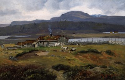 Pasto con cabras de Andreas Singdahlsen