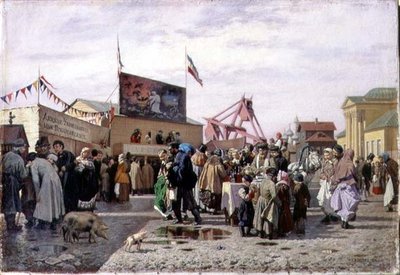 Una Feria en Tula en Semana Santa de Andrei Andreevich Popov
