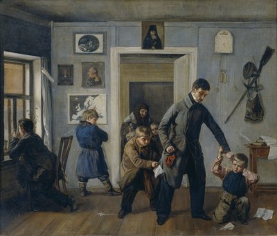 En la escuela, 1854 de Andrei Andreyevich Popov
