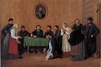 La reconciliación de Andrei Antipovich Rumyantsev