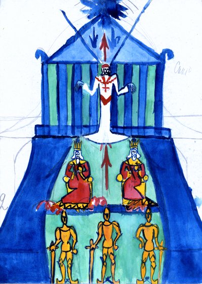 Imagen de la conspiración teocrática de los papas de Andrei Bely