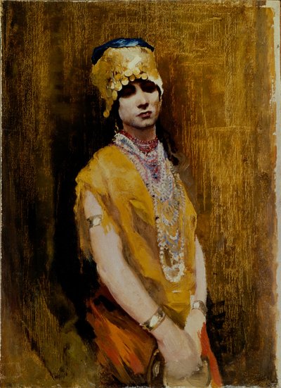 Una bailarina, finales del siglo XIX de Andrei Petrovich Ryabushkin