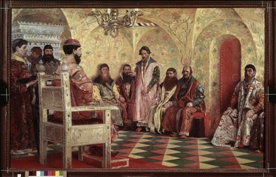 El Zar Michel y Feodorovich de Roussier (Mikhail Feodorovich Romanov de Andrei Petrovich Ryabushkin