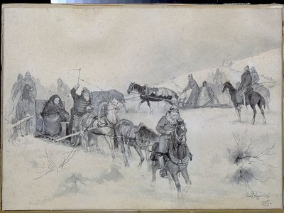 Martha Boretskaya (o Marfa Posanidsa o Martha la Alcaldesa de Andrei Petrovich Ryabushkin