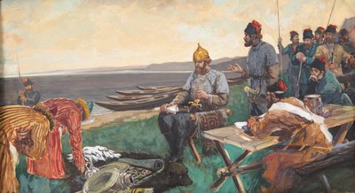 El Regalo, c. 1900 de Andrei Petrovich Ryabushkin