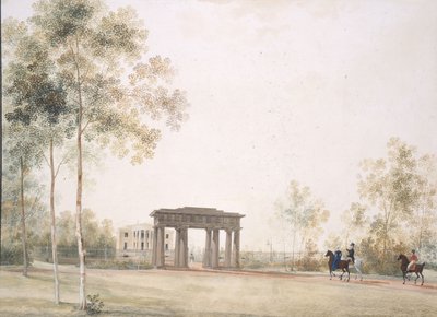 Puerta al parque en Tsarskoye Selo, después de 1821 de Andrei Yefimovich Martynov
