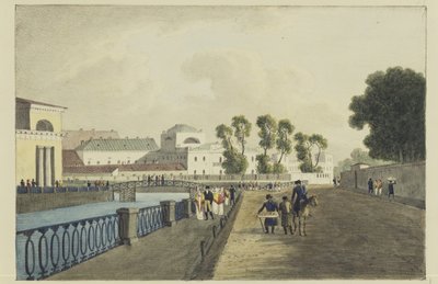 La Casa Apraksin en el Río Fontanka, 1821-1822 de Andrei Yefimovich Martynov