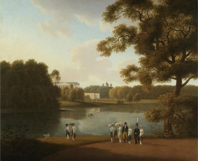 Vista de la Galería Cameron en Tsarskoye Selo, 1815 de Andrei Yefimovich Martynov