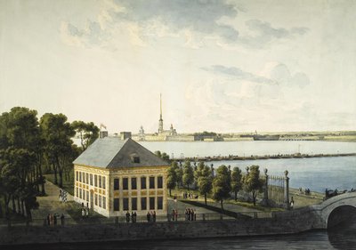Vista del Palacio de Verano de Pedro I, 1809 de Andrei Yefimovich Martynov