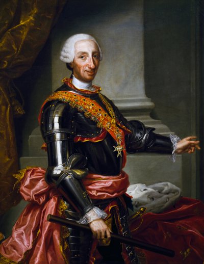Retrato de Carlos III de Borbón de Andrés de la Calleja