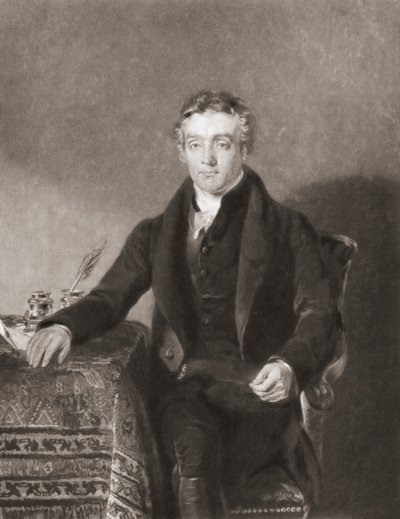 Thomas Chalmers. Retrato. (impresión) de Andrew (after) Geddes