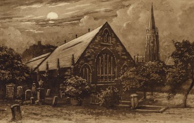 Edimburgo: Iglesia de Greyfriars (lito) de Andrew Allan