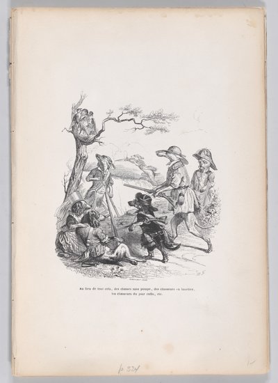 En lugar de todo esto... de Escenas de la vida privada y pública de los animales, ca. 1837-47 de Andrew Best Leloir