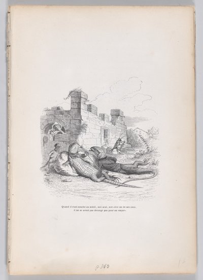 Cuando dormía al sol... de Escenas de la vida privada y pública de..., ca. 1837-47 de Andrew Best Leloir