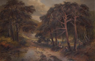 Entre las campanillas (óleo sobre lienzo) de Andrew Brandish Holte