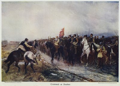 Cromwell en Dunbar de Andrew Carrick (after) Gow
