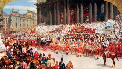 Catedral de San Pablo: Jubileo de Diamante de la Reina Victoria, 22 de junio de 1897 de Andrew Carrick Gow