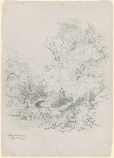 Puente viejo en Weaverton de Andrew Fisher Bunner